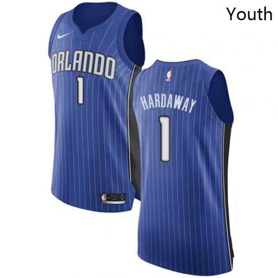 Youth Nike Orlando Magic 1 Penny Hardaway Authentic Royal Blue Road NBA Jersey Icon Edition